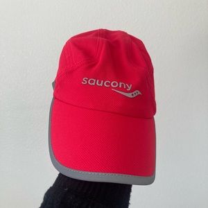 Red Saucony Running Cap Brand New